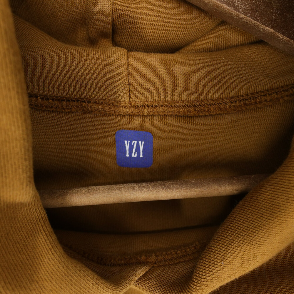 Yeezy Gap Perfect Hoodie Mens M Brown Double Layer Heavyweight Boxy Cropped - Picture 8 of 10